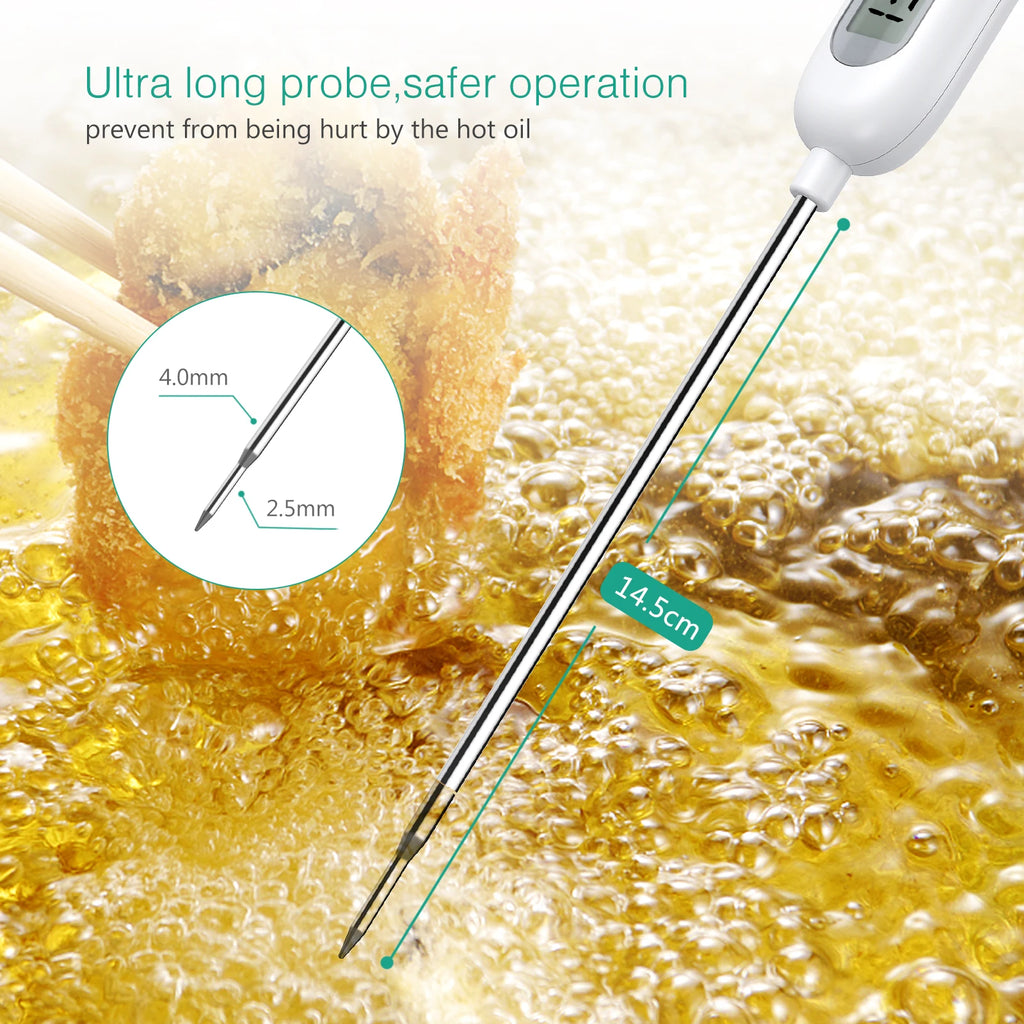 ORIA Digital Meat and BBQ Thermometer Cooking Probe for Water, Milk, Oil, Oven Temperature Measurement