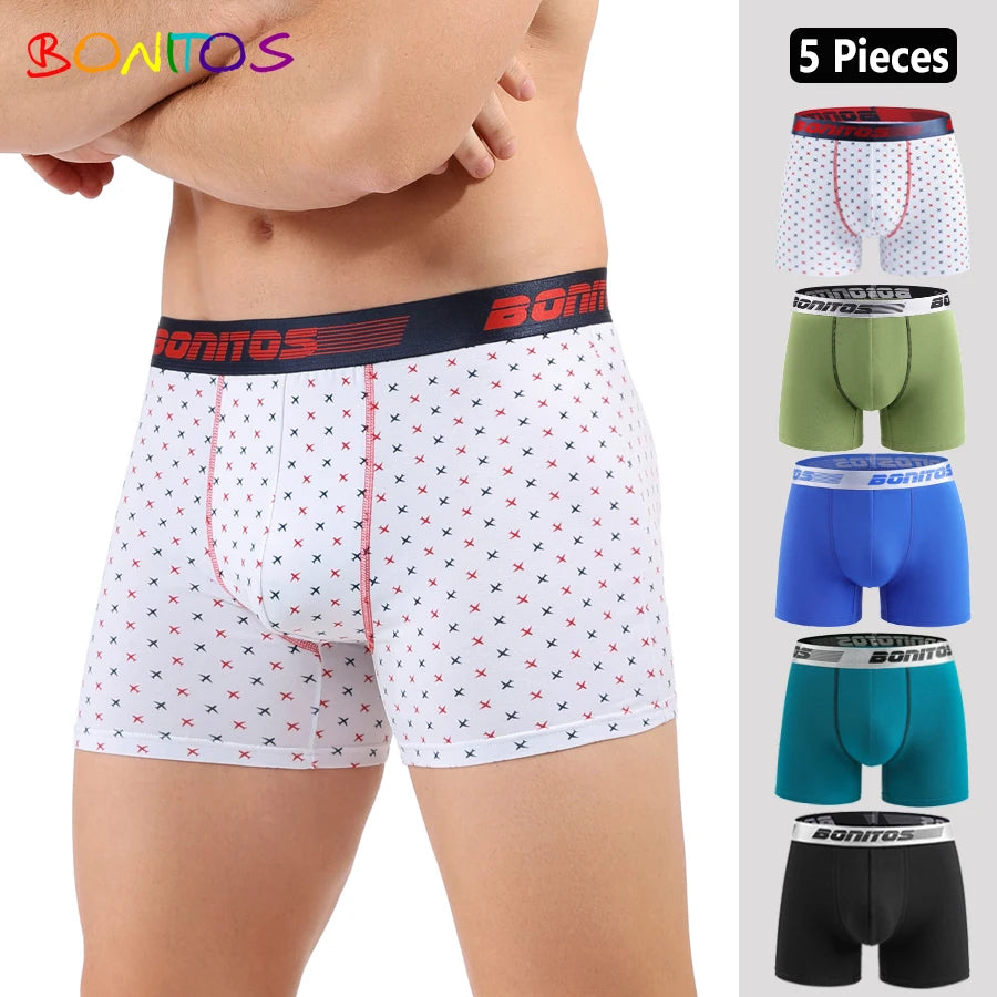 CowLost | 5pcs-cotton-mens-underpants-bonitos-men-panties |1