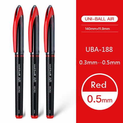CowLost | product_id-japanese-uni-uba-188-gel-pens-0-5-0-7mm-black-red-blue-smooth-writing-for-school-office |22