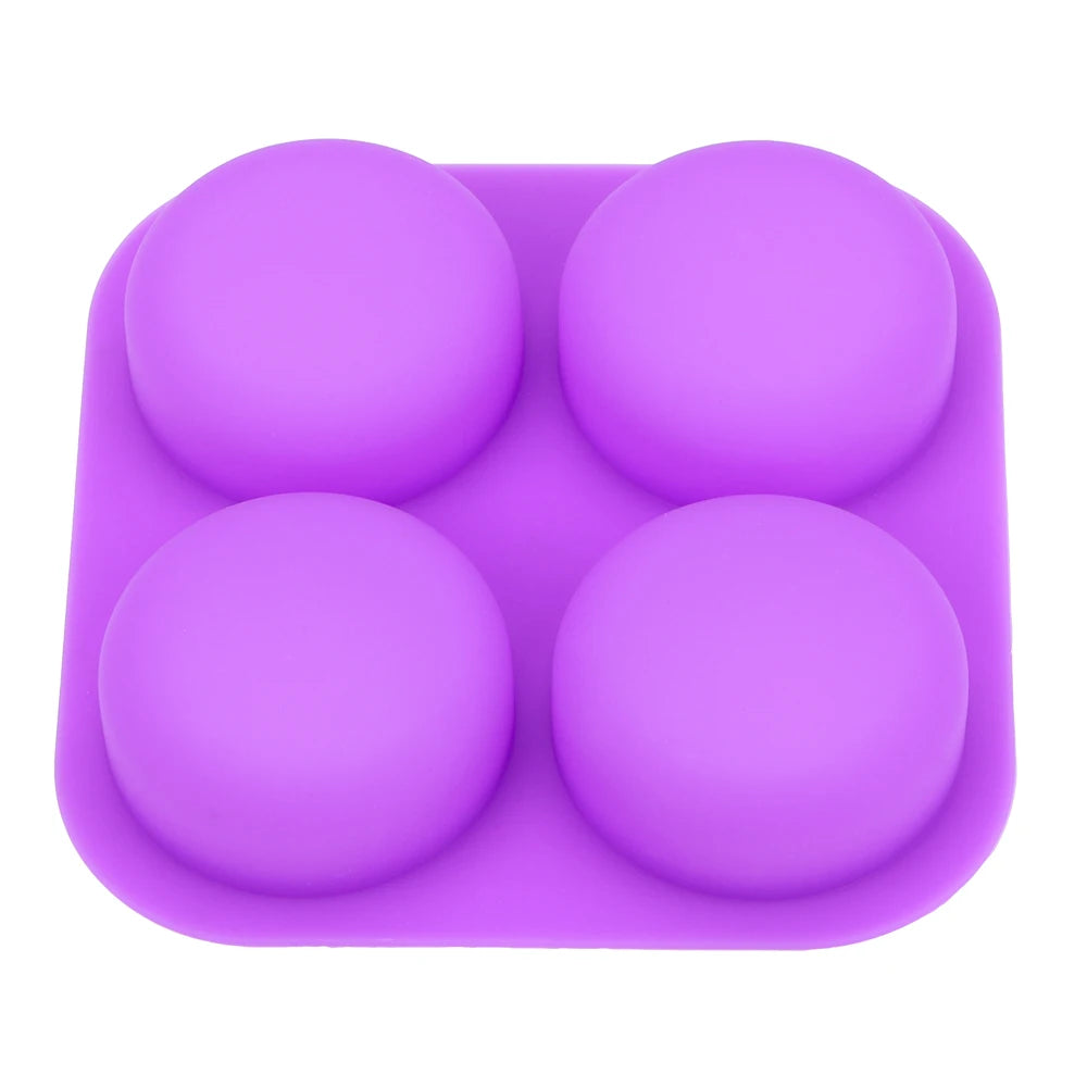 CowLost | product_id-4-cavity-round-silicone-soap-and-cake-mold-tray-easy-demould |2