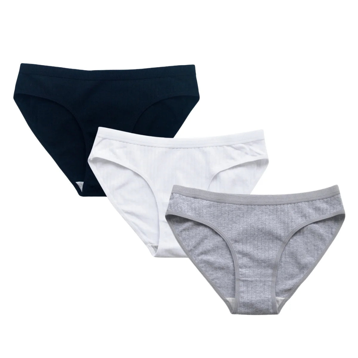 CowLost | product_id-3pcs-women-s-cotton-breathable-solid-color-brief-panties-m-xl-sexy-lingerie |17