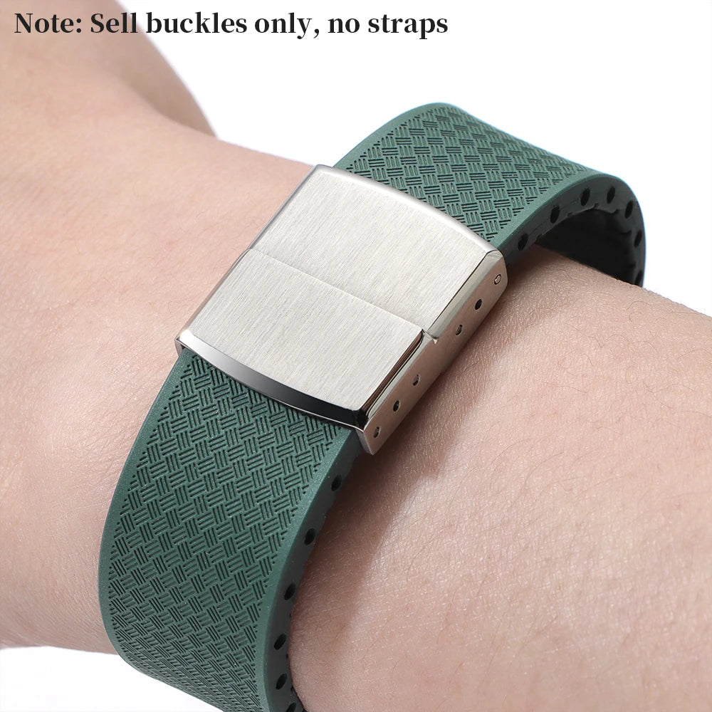 CowLost | product_id-stainless-steel-double-click-butterfly-buckle-16mm-20mm-for-rubber-watch-strap-replacement |6