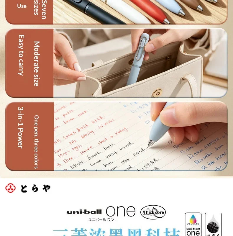 CowLost | product_id-uni-ball-one-ume3-sr-mini-3-in-1-multifunction-pen-black-red-blue-water-based-ink |18