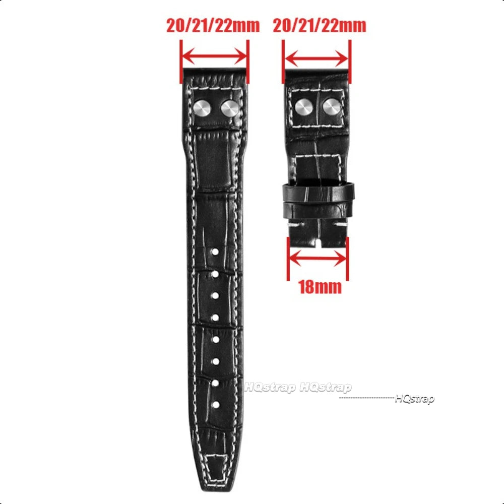 CowLost | bracelets-product_id-genuine-leather-watch-band-20mm-22mm-for-iwc-pilot-waterproof-cowhide-strap-unisex-sport-wristbelt |8