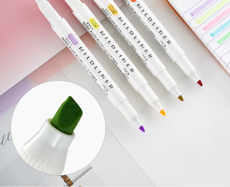 CowLost | product_id-zebra-5-10pcs-double-ended-twin-tip-highlighter-set-for-school-office |10