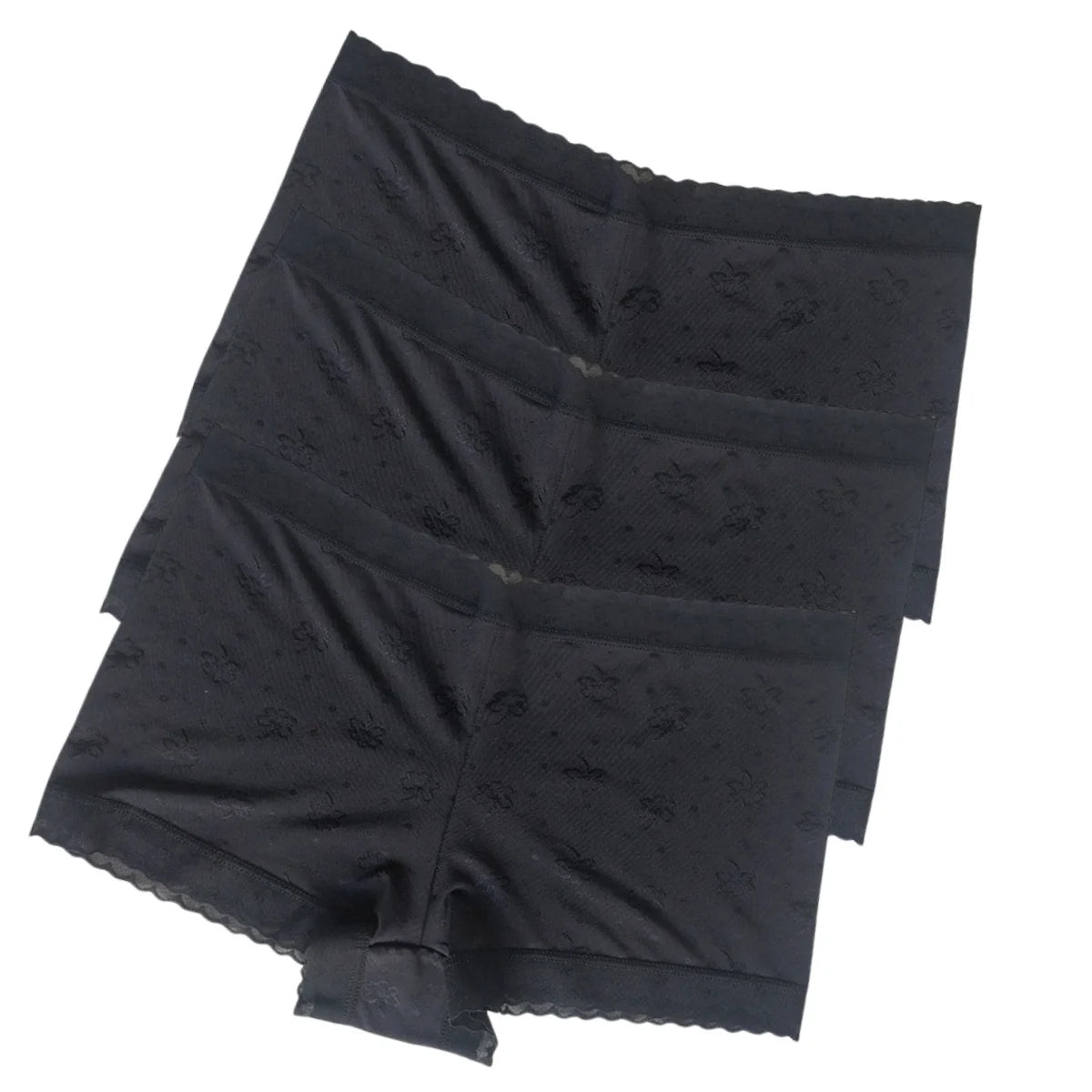 CowLost | product_id-3pcs-women-low-waist-lace-ice-silk-boyshort-panties-m-xl |10