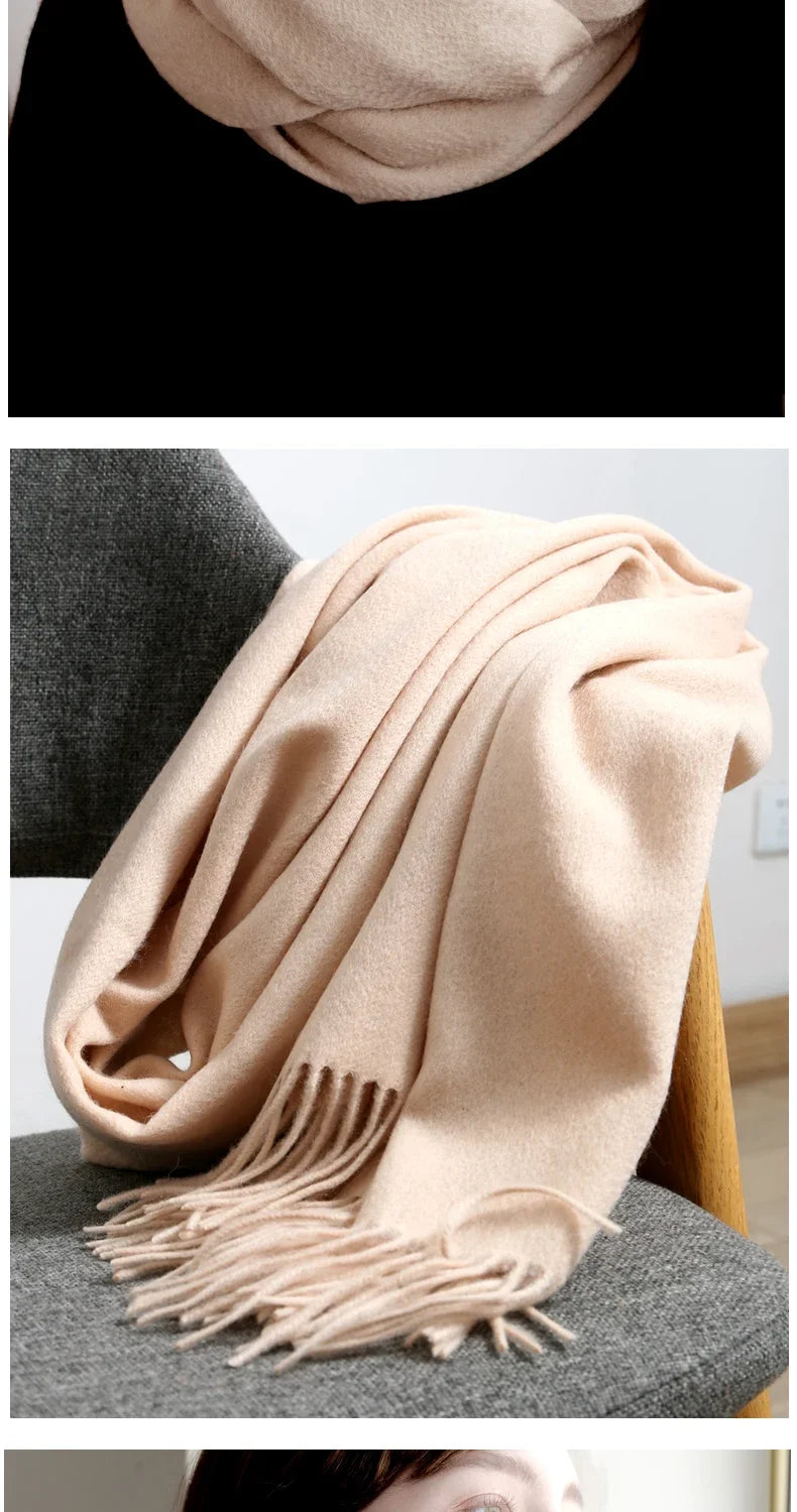 CowLost | wool-scarf-women-thick-cashmere-winter-scars |19