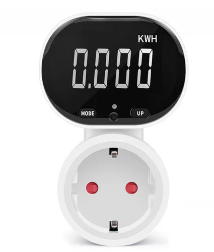 Digital LCD Energy Meter 230V Electric Wattmeter 0.00-9999.9 KWH Power Consumption Monitor