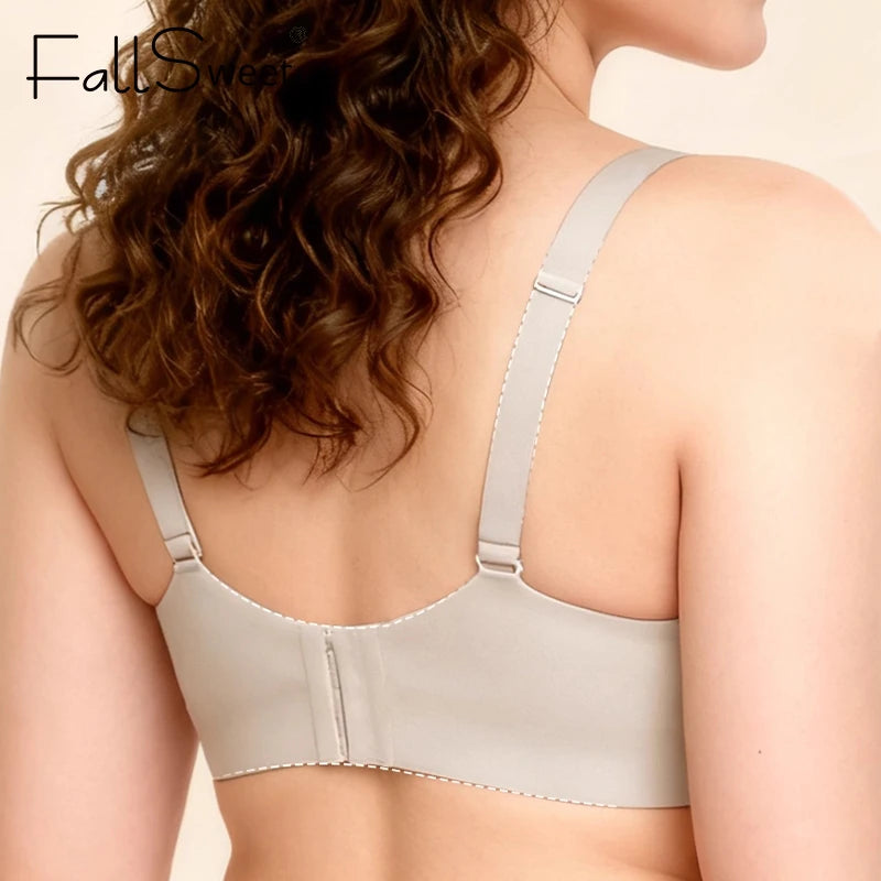 CowLost | product_id-fallsweet-plus-size-wireless-push-up-seamless-full-cup-bra-with-adjustable-straps |3