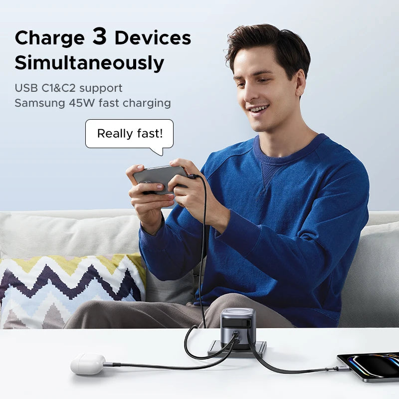 CowLost | ugreen-45w-gan-retractable-cable-charger-ufcs-pps-qc-pd-3-0-fast-charger |4
