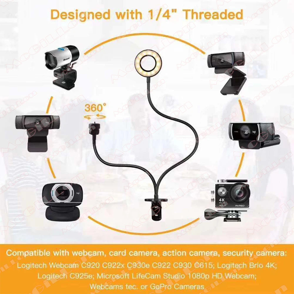 CowLost | product_id-mini-ball-head-1-4-screw-mount-360-swivel-for-dslr-tripod-led-light-bracket |11