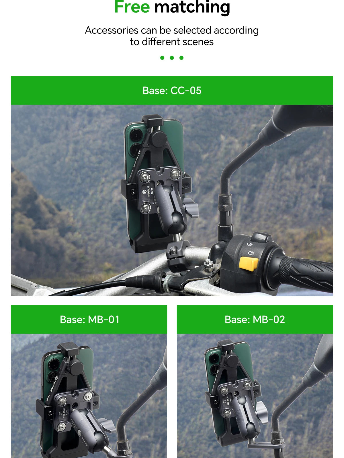 CowLost | product_id-fanaue-adjustable-360-rotating-aluminum-motorcycle-phone-holder-for-atv-utv-bike |19