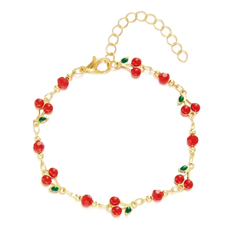 CowLost | vintage-boho-love-heart-crystal-colorful-anklet-for-women |26