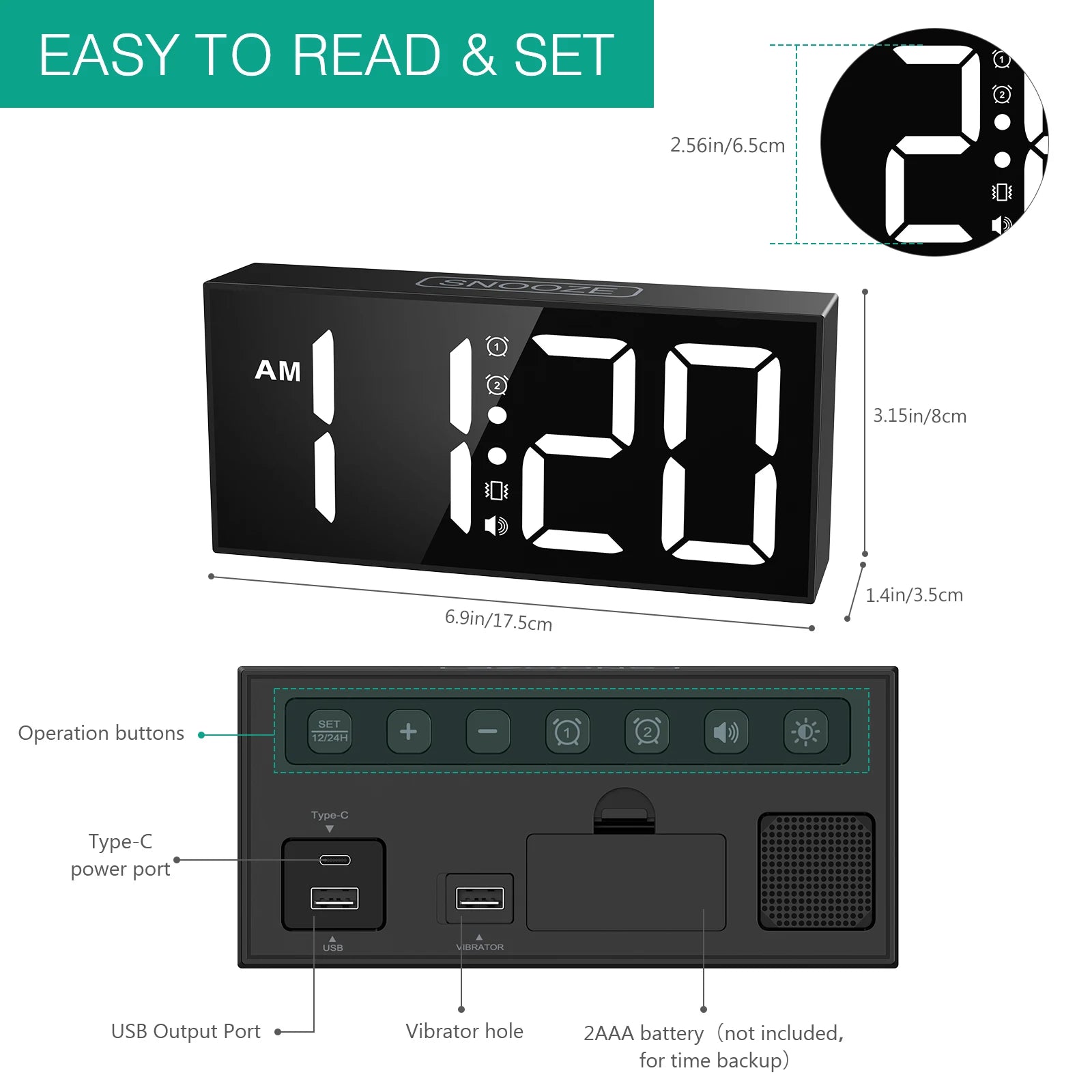 CowLost | product_id-oria-7-5-led-vibrating-alarm-clock-with-loud-alarm-and-bed-shaker-for-heavy-sleepers-and-hearing-impaired |4