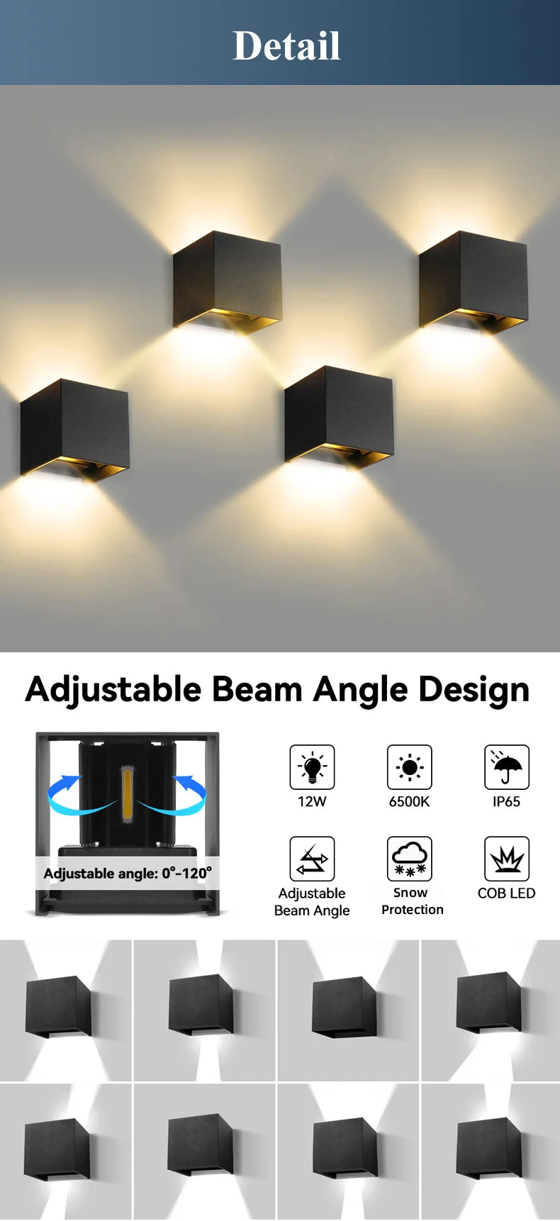 CowLost | seasonal-holiday-decorations-chenben-led-wall-lamp-ip65-waterproof-indoor-outdoor-lighting-6w-12w |25