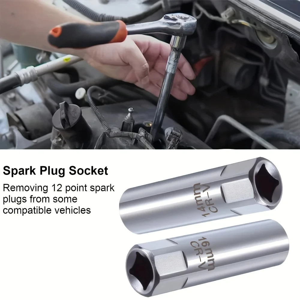 CowLost | product_id-spark-plug-socket-wrench-adapter-14-16mm-repair-removal-tool-kit |7