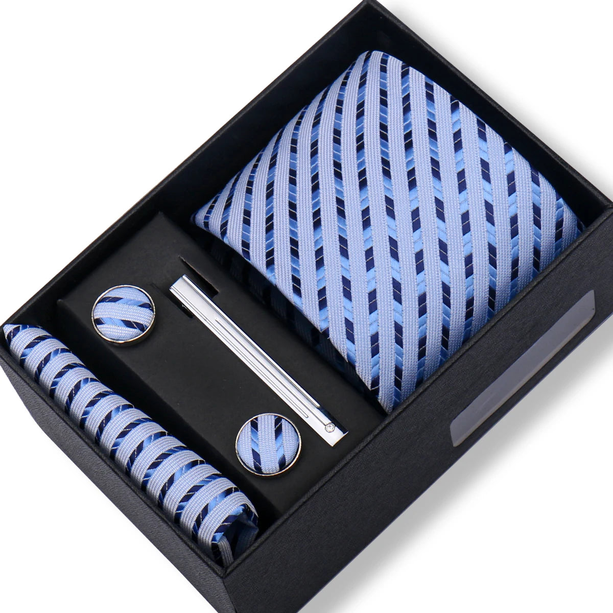 CowLost | tie-men-with-box-top-quality-business-ties-hanky-cufflink-set |64