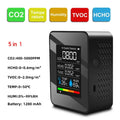 CowLost | homefish-5in1-temperature-humidity-tester-co2-meter-digital-carbon-dioxide-tvoc-hcho-detector-air-quality-monitor |16