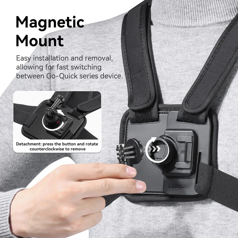 CowLost | ulanzi-go-quick-ii-magnetic-chest-strap-for-action-camera-smartphone-gopro-14-13-12-11-10 |3