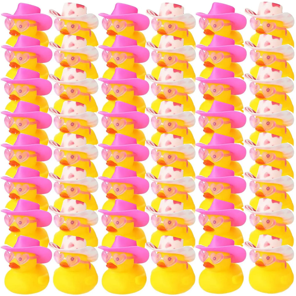 CowLost | product_id-24-48-pcs-pink-valentine-rubber-ducks-bath-toys-for-wedding-holiday-gifts |1
