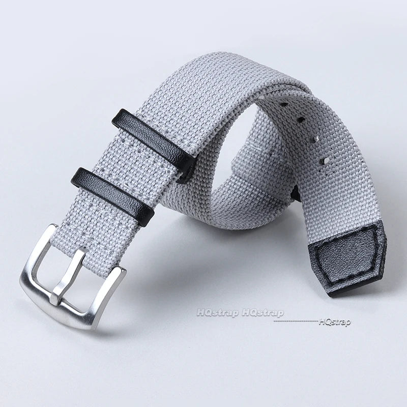 CowLost | product_id-20mm-22mm-nylon-and-genuine-leather-watch-strap-for-khaki-field-outdoor-sport-men |6