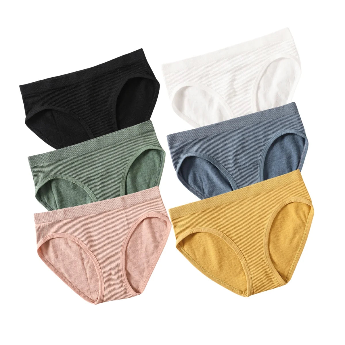CowLost | product_id-6pcs-womens-seamless-low-rise-sports-briefs-soft-stretch-underwear |19