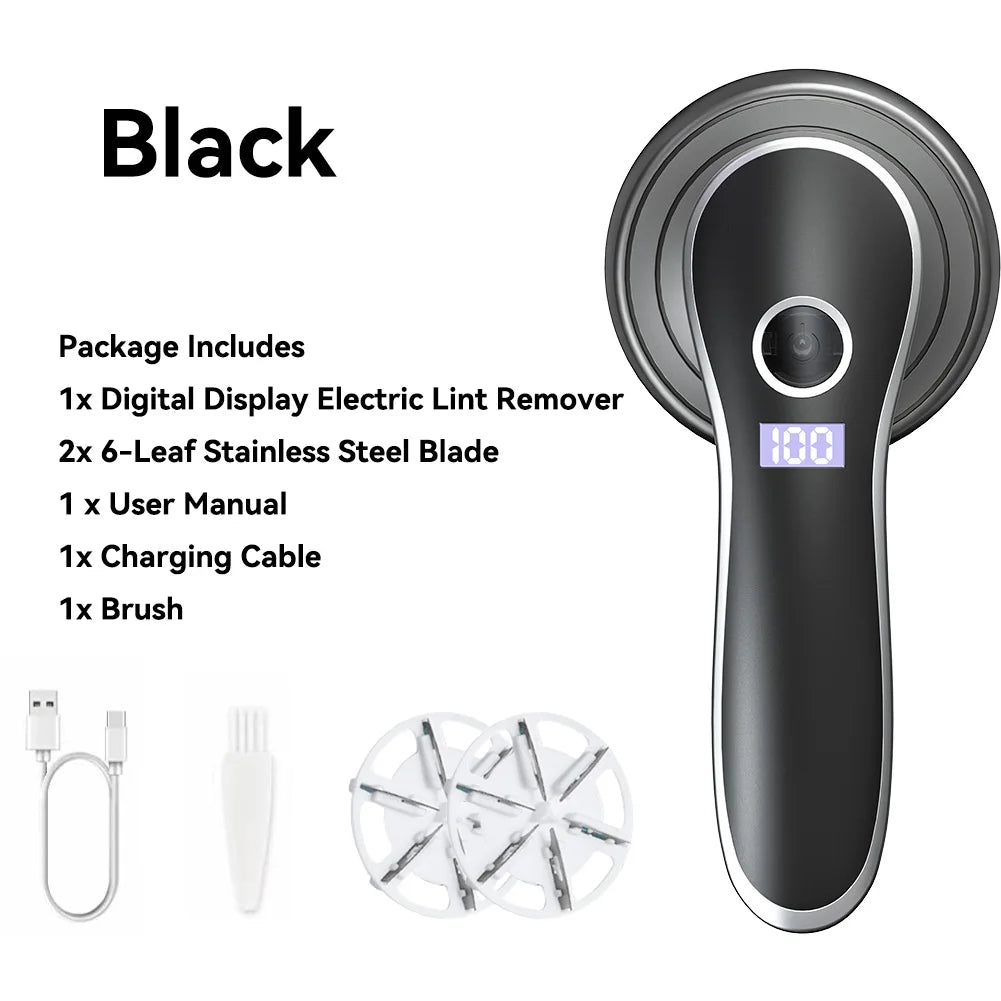 CowLost | electric-digital-display-lint-remover-rechargeable |12