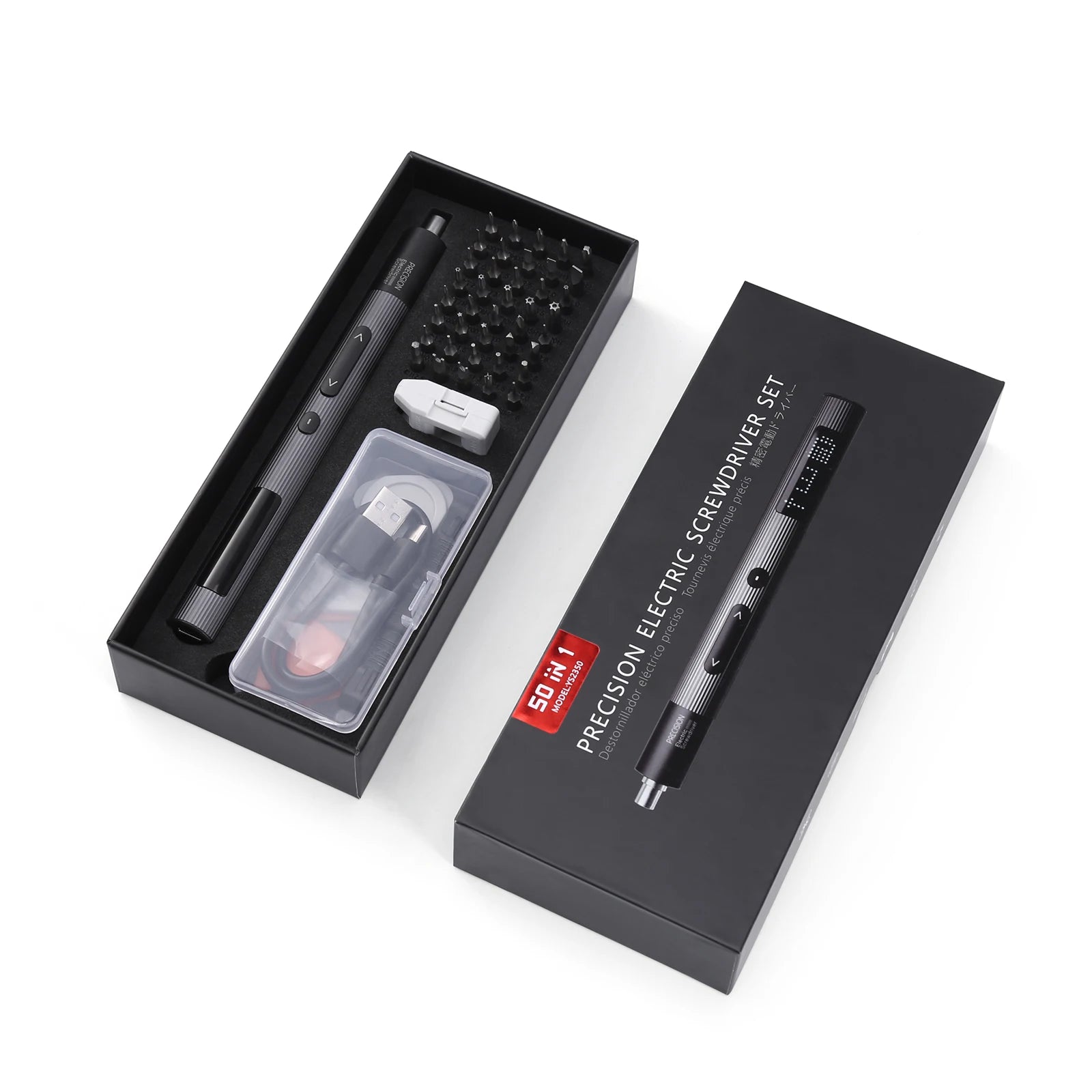ORIA 50-in-1 Cordless Rechargeable Electric Precision Screwdriver Set for Phone Laptop Glasses Repair