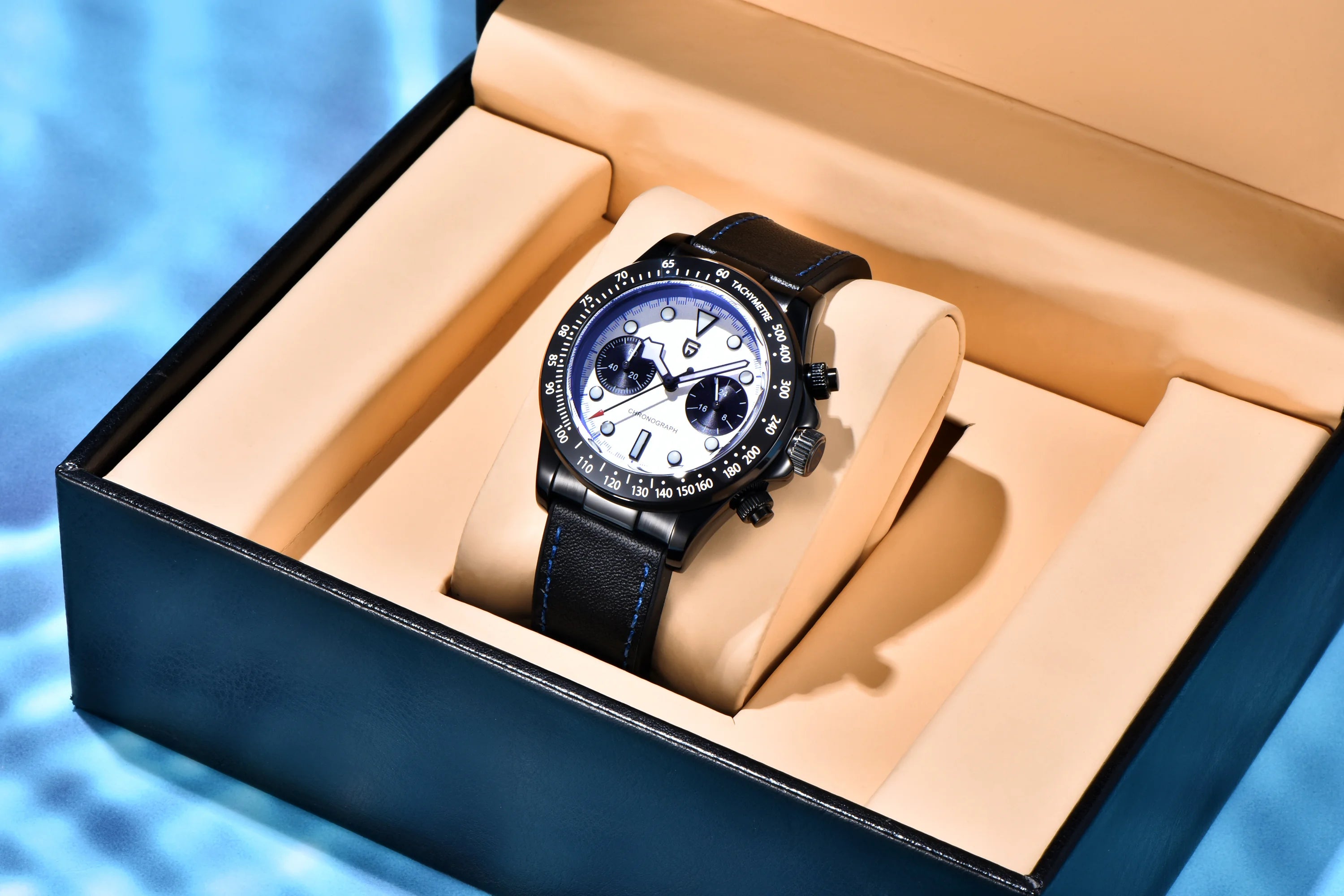 CowLost | pagani-design-2025-new-all-black-bb-panda-chronograph-luxury-quartz-watch |8