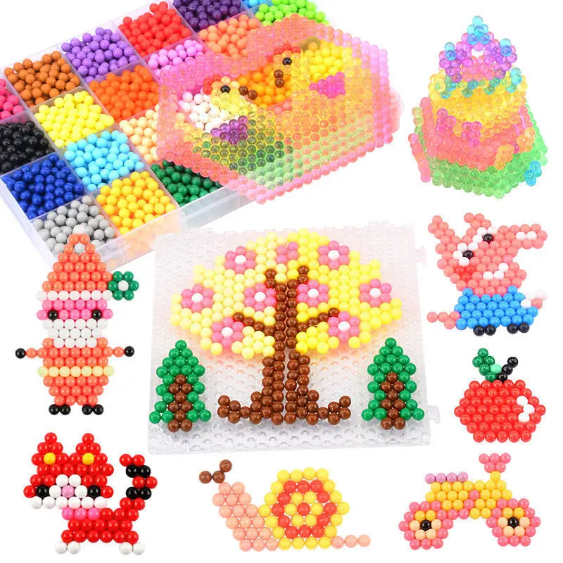 300pcs DIY Water Spray Beads 36 Colors Refill Crystal Puzzle Toy Set