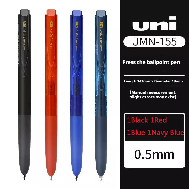 CowLost | product_id-mitsubishi-uni-signo-umn155-gel-pen-0-38-0-5mm-black-red-blue-quick-dry-smooth-low-friction |50