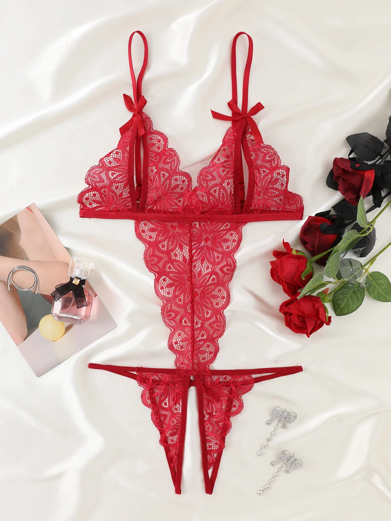 CowLost | open-chest-sexy-bodysuit-crotchless-adult-erotic-womens-lingerie-lace |7