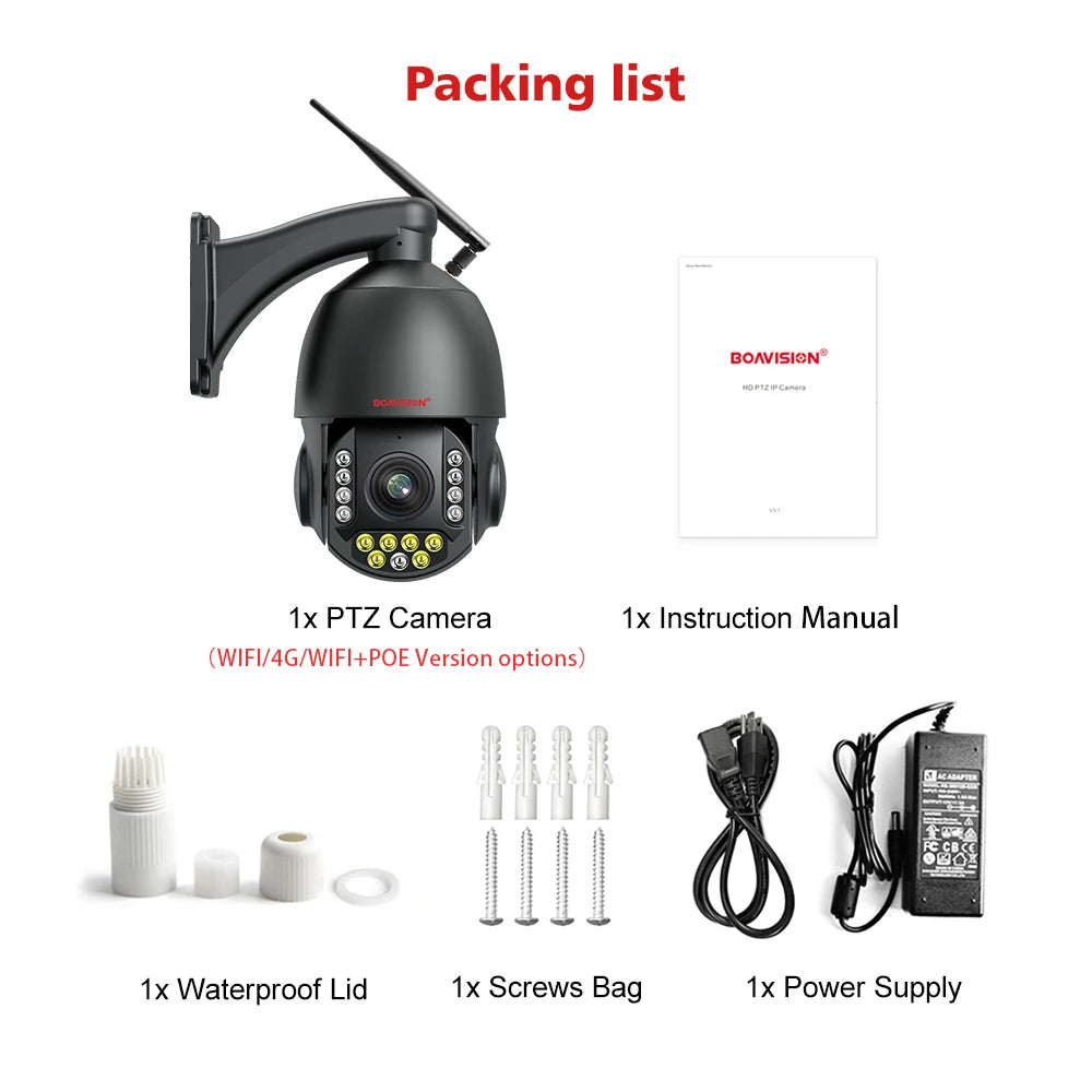 CowLost | 4k-8mp-surveillance-camera-wifi-4g-sim-card-poe-30x-zoom-ptz-ai-humanoid-tracking-ir-100m-outdoor-speed-dome-security-camera |28