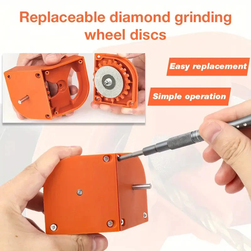 1 Set Multipurpose Twist Drill Grinder 2-16mm Impact Electric Drill With 3pcs Drill Bit Positioner Portable Drill Sharpener