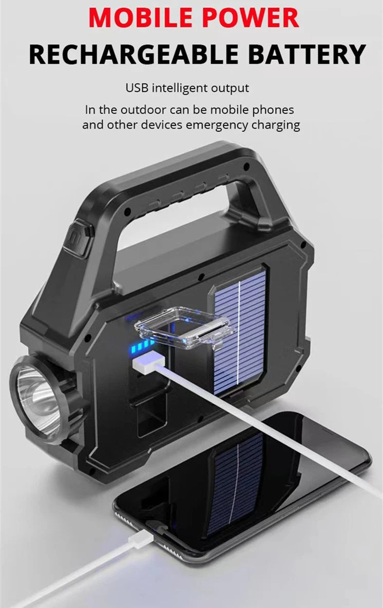 CowLost | product_id-solar-rechargeable-waterproof-led-camping-flashlight-with-cob-zoom-phone-charger |17