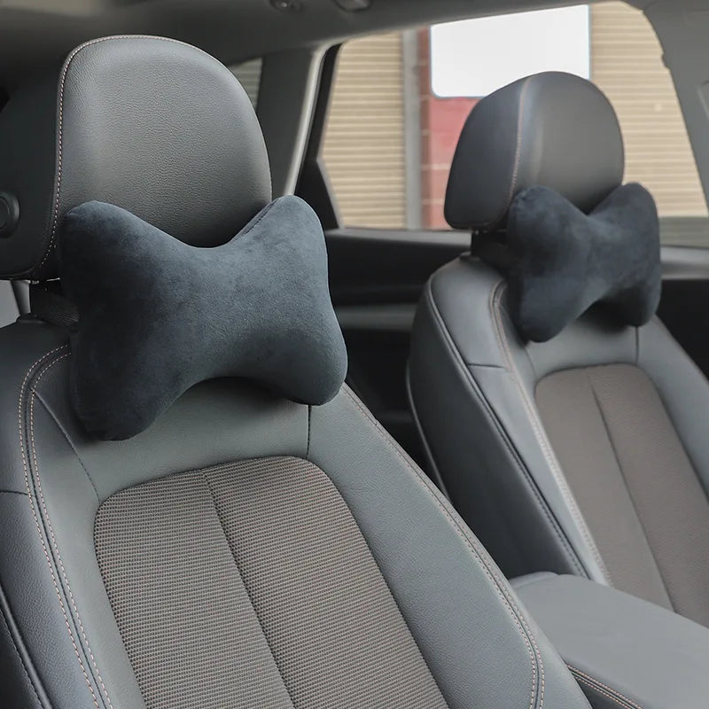 CowLost | velvet-product_id-car-neck-headrest-pillow-memory-foam-breathable-velvet-neck-support-for-sleep-and-travel |2