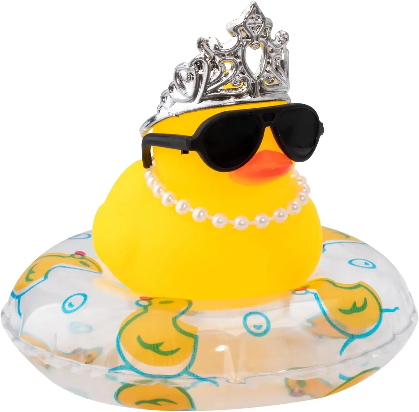 CowLost | product_id-car-rubber-duck-dashboard-ornament-with-pearl-necklace-and-crown-for-jeeps |26