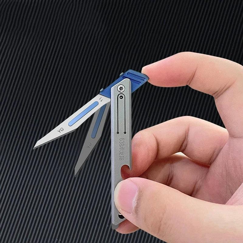 CowLost | tools-yesisok-stainless-steel-mini-folding-scalpel-bottle-opener-edc-tool |9