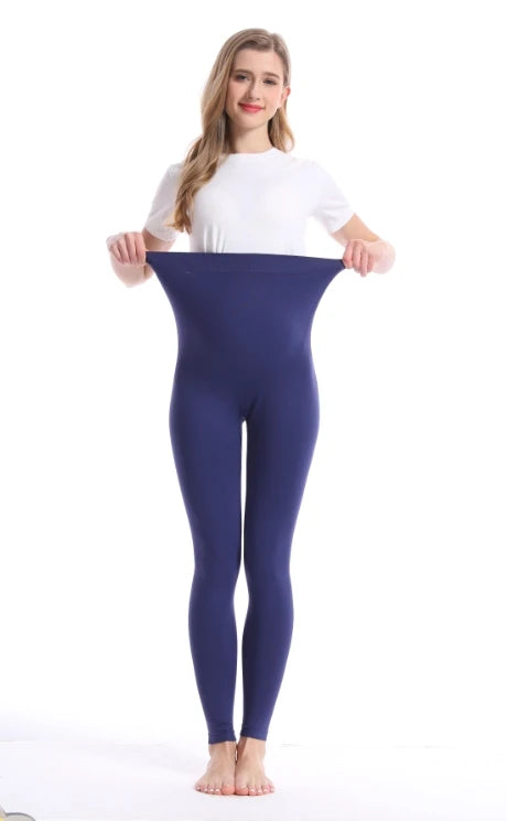 CowLost | product_id-high-waist-maternity-leggings-with-belly-support-skinny-knit-pants |24