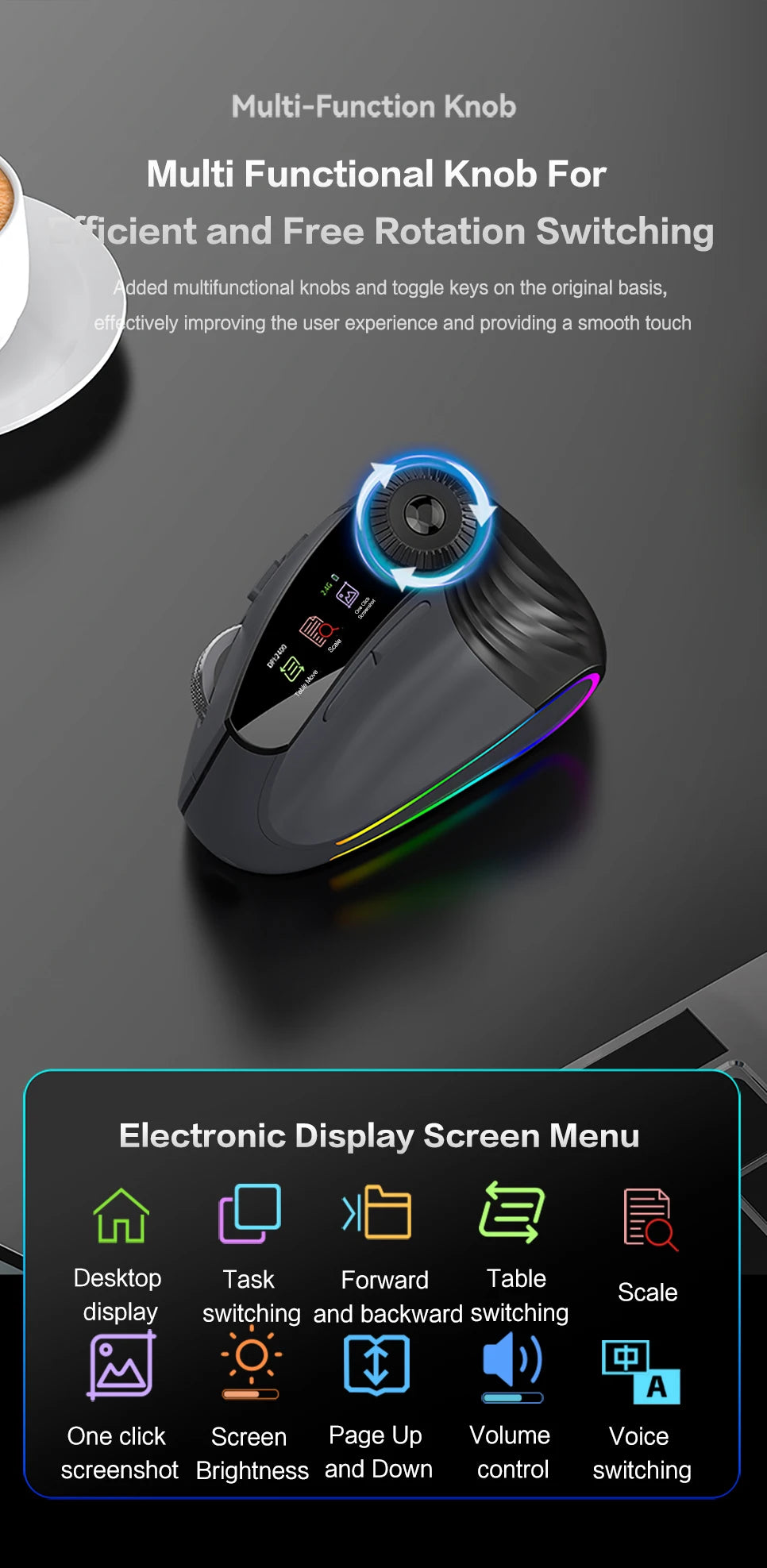 CowLost | backlit-wireless-ergonomic-mouse-with-smart-flying-scroll-function-adjustment-knob-bluetooth-2-4g-rechargeable-gaming-mouse |14