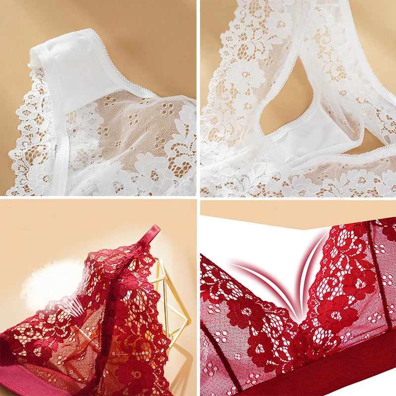 CowLost | ultra-thin-lace-bra-sets-womens-summer-sexy-lingerie |3