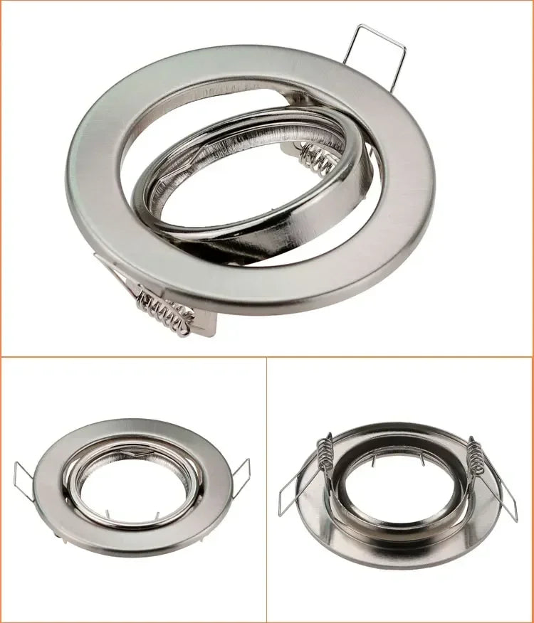 CowLost | joyinled-recessed-downlight-housing-round-70mm-cutout-gu10-holder-iron-base-10pcs-led-ceiling-light-accessories-for-installation |2