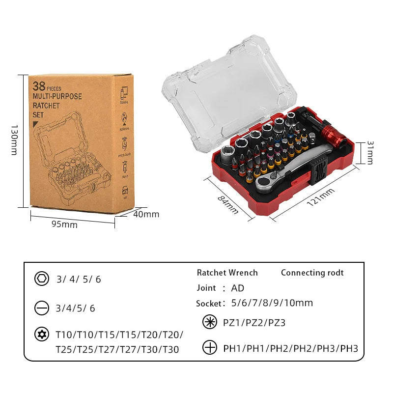 CowLost | product_id-precision-screwdriver-socket-set-multifunctional-industrial-ratchet-wrench-magic-box |7