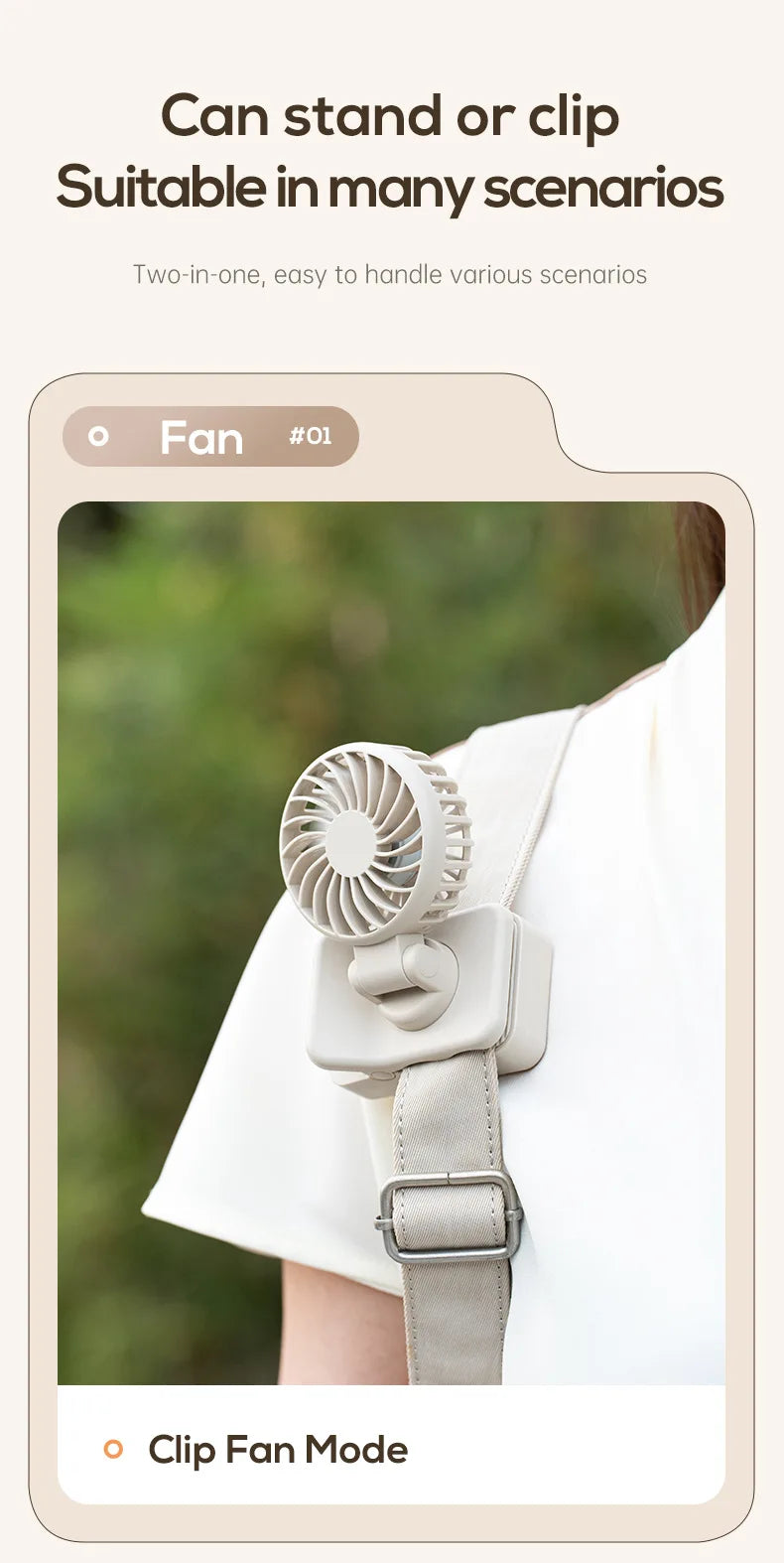 CowLost | product_id-homefish-usb-rechargeable-mini-clip-fan-portable-sunshade-cooling-fan-for-outdoor-travel-live-streaming |9