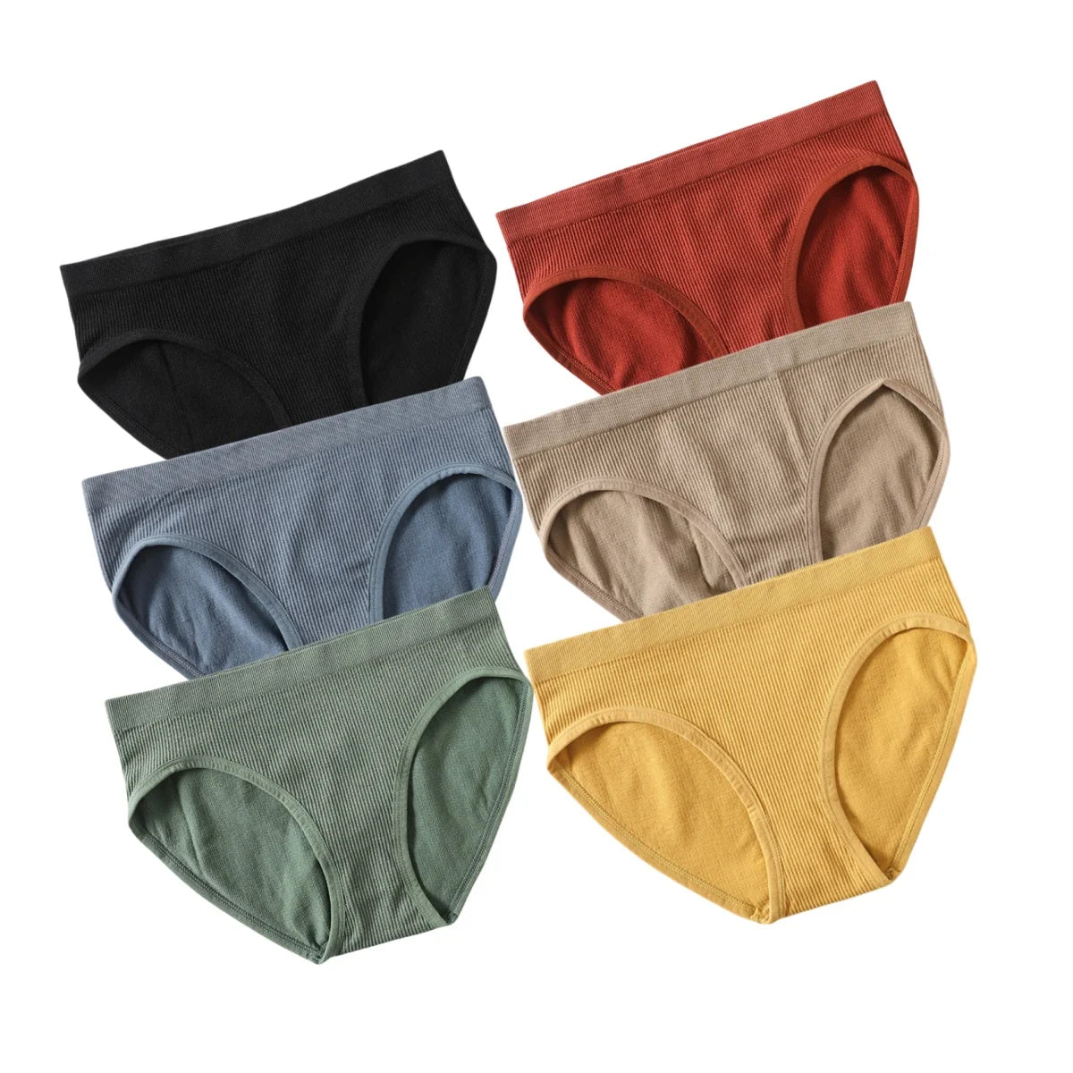 CowLost | product_id-6pcs-womens-seamless-low-rise-sports-briefs-soft-stretch-underwear |22