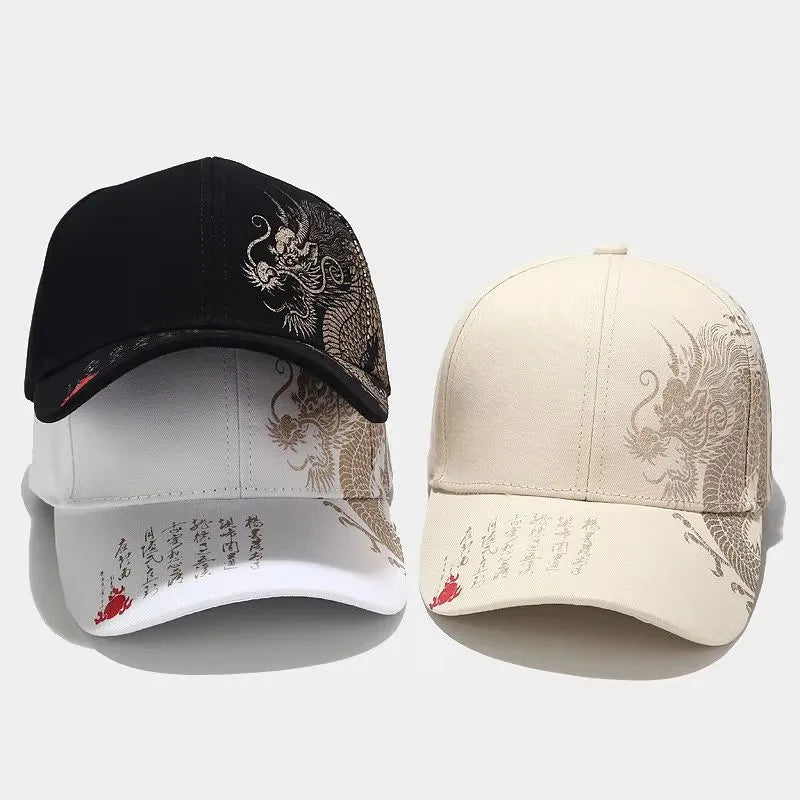 CowLost | printing-chinese-dragon-mens-baseball-cap |7