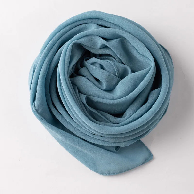 CowLost | 90-90cm-square-solid-color-women-chiffon-hijab |21