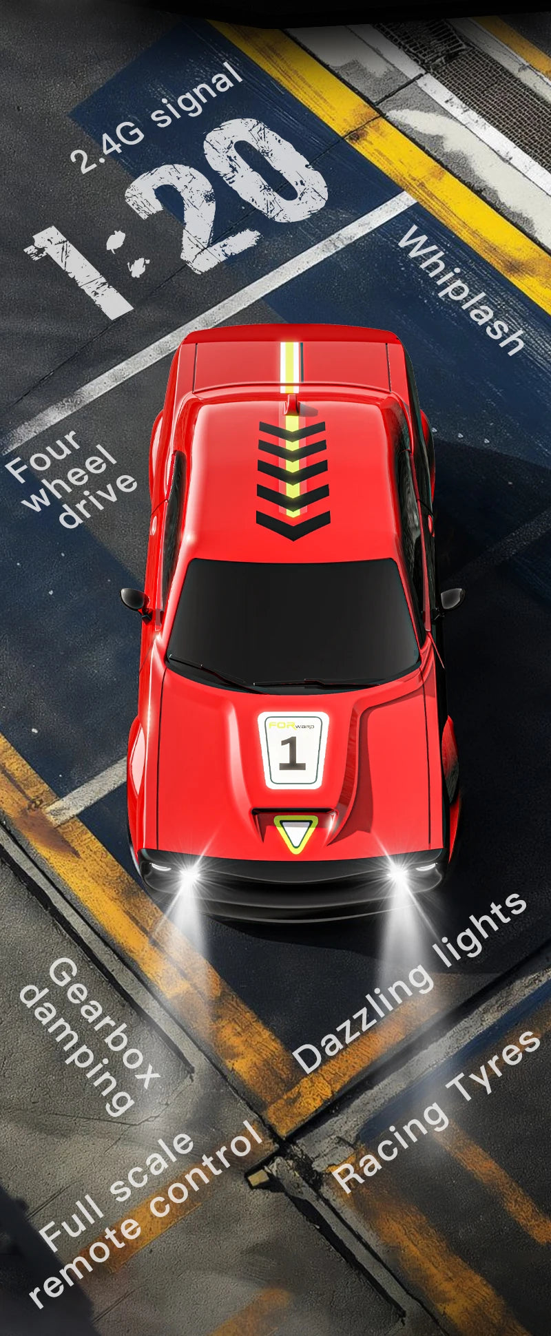CowLost | fencing-barriers-dodge-hellcat-1-16-4wd-high-speed-remote-control-drift-car |8