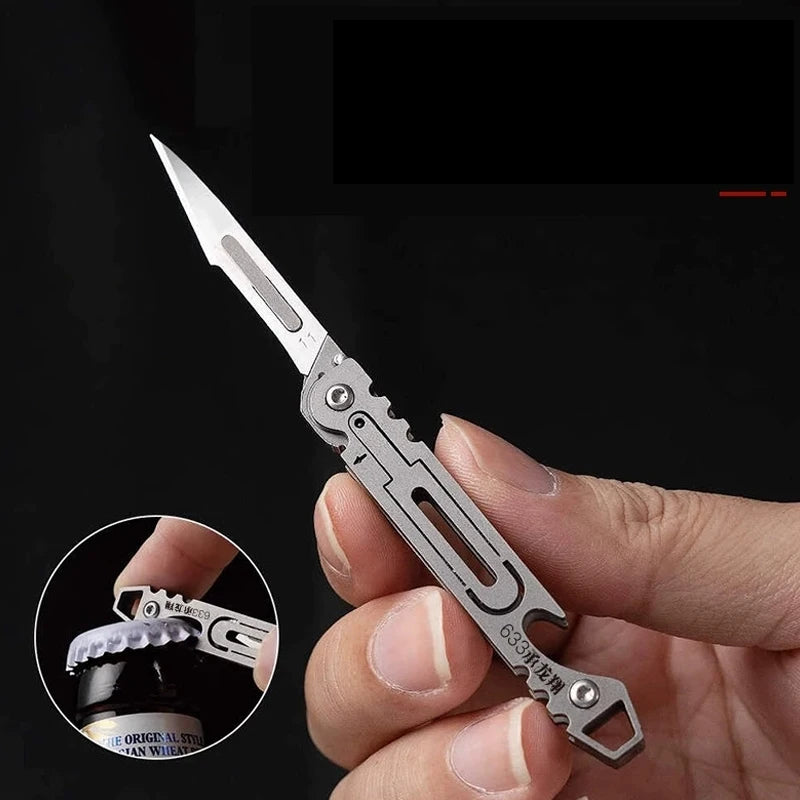 CowLost | tools-yesisok-stainless-steel-mini-folding-scalpel-bottle-opener-edc-tool |6