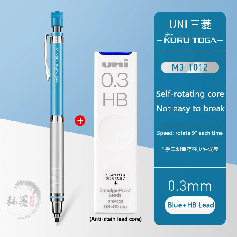 CowLost | product_id-uni-kuru-toga-m5-1017-1012-0-5mm-automatic-rotating-mechanical-pencil-with-metal-grip-genuine-japan |32